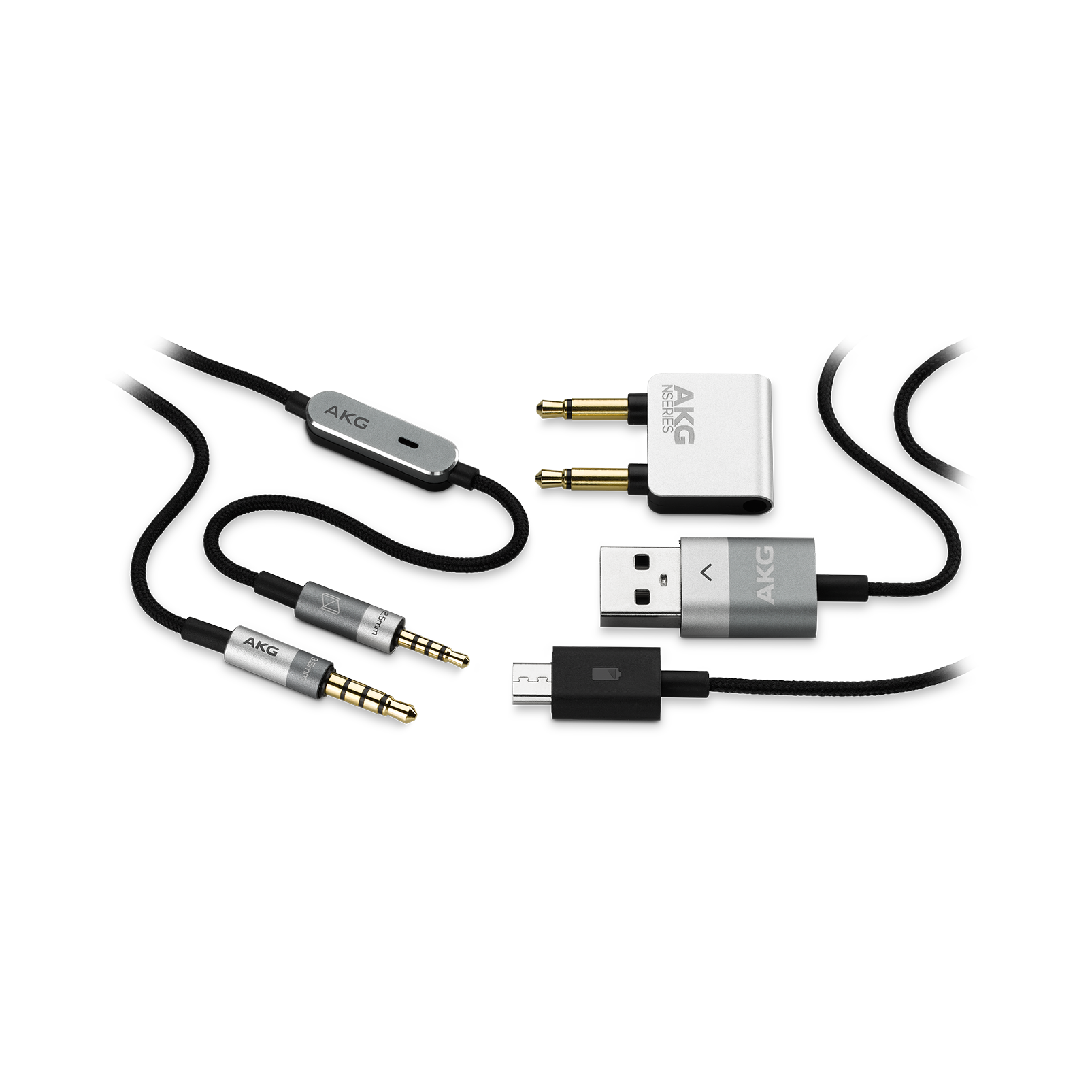 AKG N700NC Wireless - Silver - Wireless, Adaptive Noise Cancelling Headphones - Detailshot 5