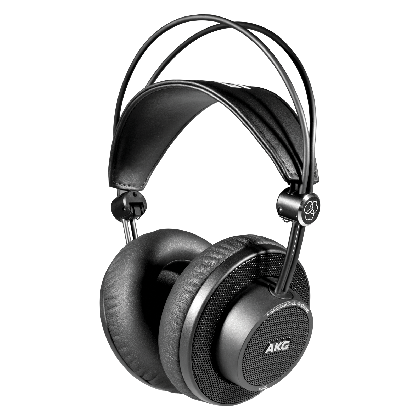 K245 - Black - Over-ear, open-back, foldable studio headphones - Hero